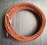 Hard Cotton Rope, ungewachst colored, mit Speed Burner-60'