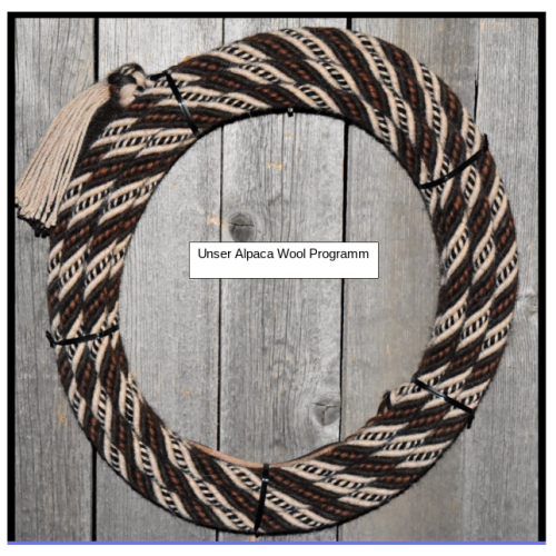 Alpaca Mecate 3/8" x 22' - 6 Strand - Handmade
